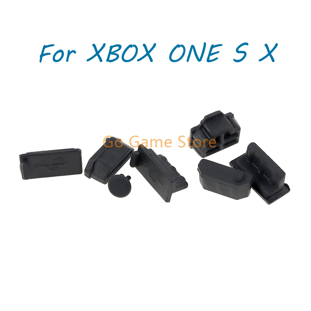 1 Juego para consola de juegos XBOXONE Slim, Kits de paquete de silicona a prueba de polvo, funda protectora antipolvo, tapón Jack para Xbox One S X