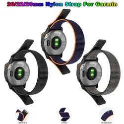 Correa de nailon de 20 22mm 26MM para Garmin Fenix 8 7X 7 7S 6X 6S 6 Pro 5X 5Plus 5S Forerunner 965 955 935 945 Quatix 6 5