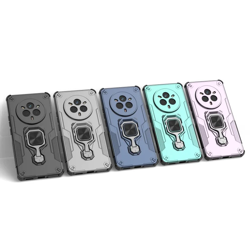 Para funda Realme 14 Pro funda OPPO Realme 14 Pro Capas lente protectora a prueba de golpes soporte de anillo magnético para Fundas Realme 14 Pro - imagen 2