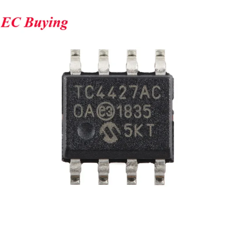 5 uds/1 ud TC4427AC TC4427ACOA TC4427ACOA713 TC4427A TC4427 SOIC-8 1.5A doble de alta velocidad ​ ​ Chip IC del controlador MOSFET de potencia - imagen 3