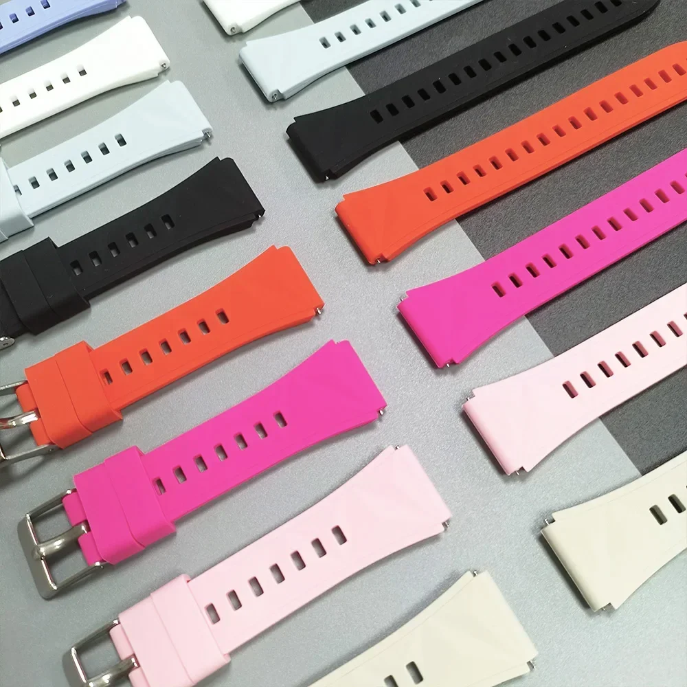 Correa de silicona de 18mm para Garmin Forerunner 265S 255S/Vivoacrive 4S 3S/Venu 3S 2S, pulsera para HUAWEI WATCH GT 5 4 41mm - imagen 3