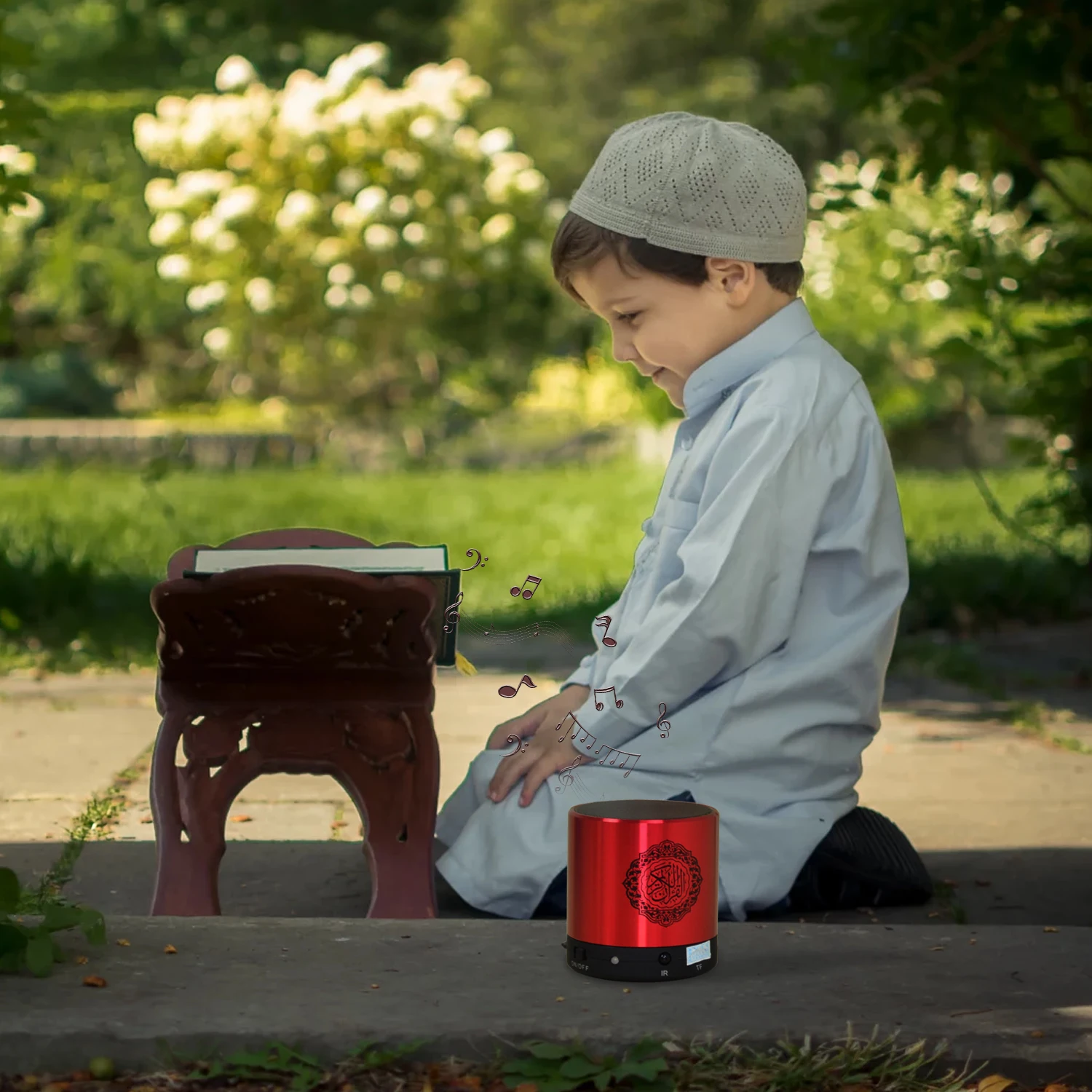 Corán Azan Corán musulmán islámico santo Altavoz Bluetooth inalámbrico portátil árabe Ramadán Mini Radio FM caja De sonido música Caixa De Som - imagen 4