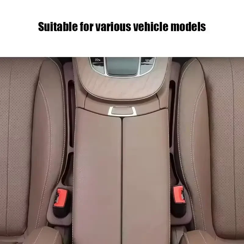 Organizador de relleno de espacio para asiento de coche, accesorios universales de PU para espacio de asiento de coche, tira de tapón antifugas, ranura para espacio de asiento, 2 uds. - imagen 5