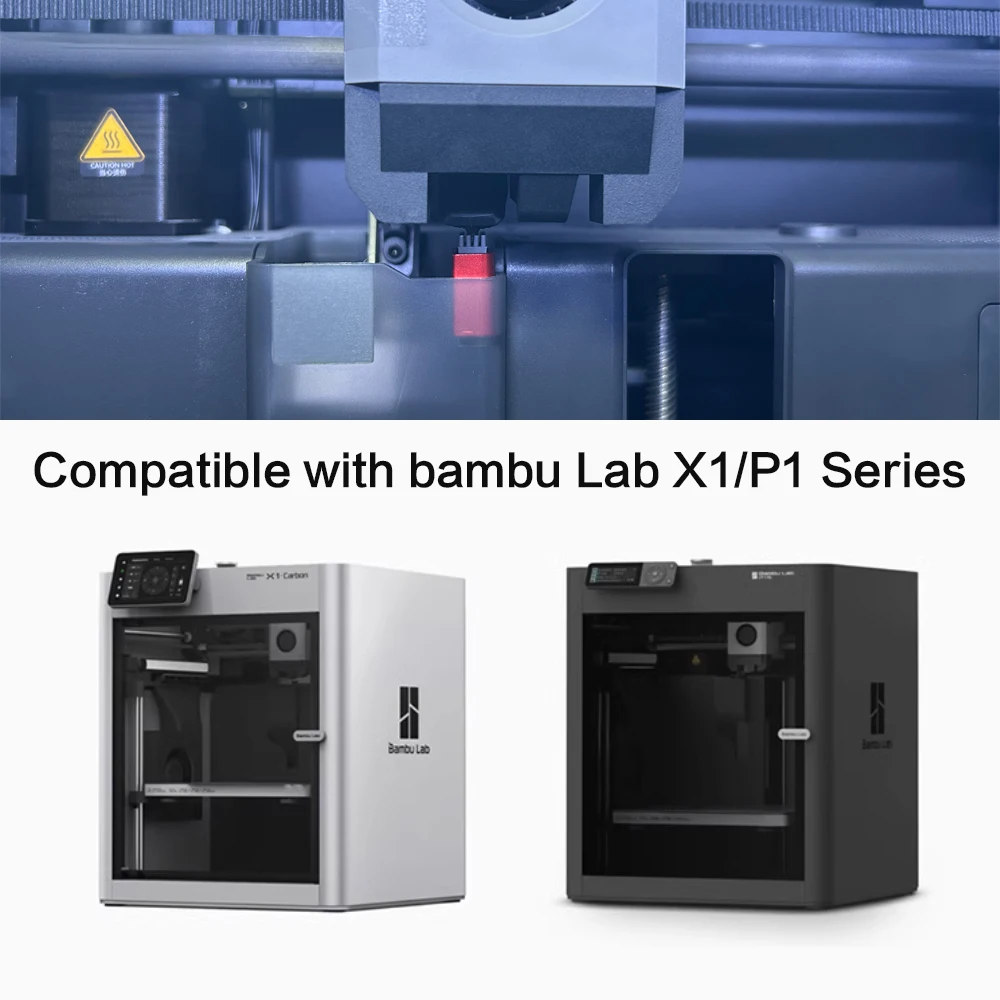 XCR accesorios de impresora 3D piezas boquilla limpiaparabrisas bambulab x1c p1s x1 p1p cepillo de silicona cabezal de impresión limpiador cabezal de impresora limpieza - imagen 5