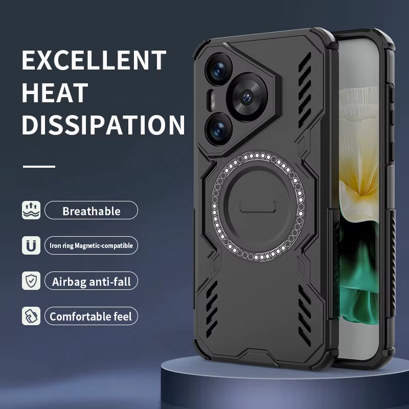 Armadura protectora disipación de calor funda de teléfono para Huawei Puro 70 Nova 12 13 14 Pro Ultra cubierta magnética a prueba de golpes Fundas