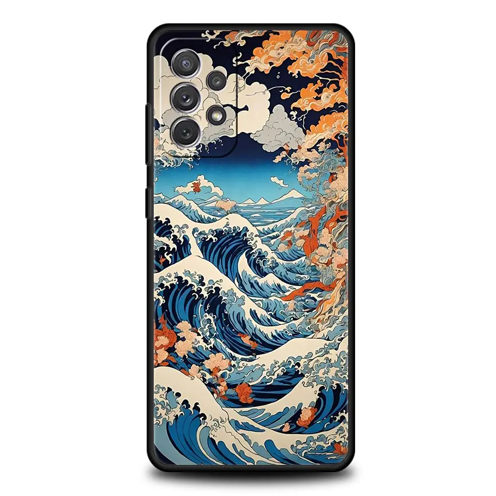 Funda de teléfono con paisaje japonés para Samsung, A51, A71, A21S, A12, A11, A15, A25, A31, A41, A32, A23, A33, A53, A73, A03S, A05S, A13, 5G, A72 - imagen 4