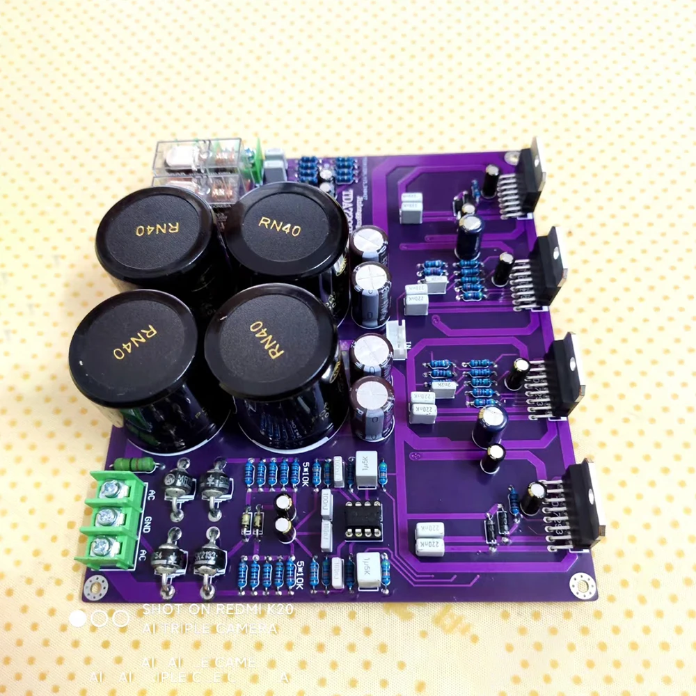 Placa amplificadora de potencia HiFi de calefacción paralela dual de doble canal DA7293LK2 15,8 × 13,7 × 1,6 cm para TDA7293 - imagen 4