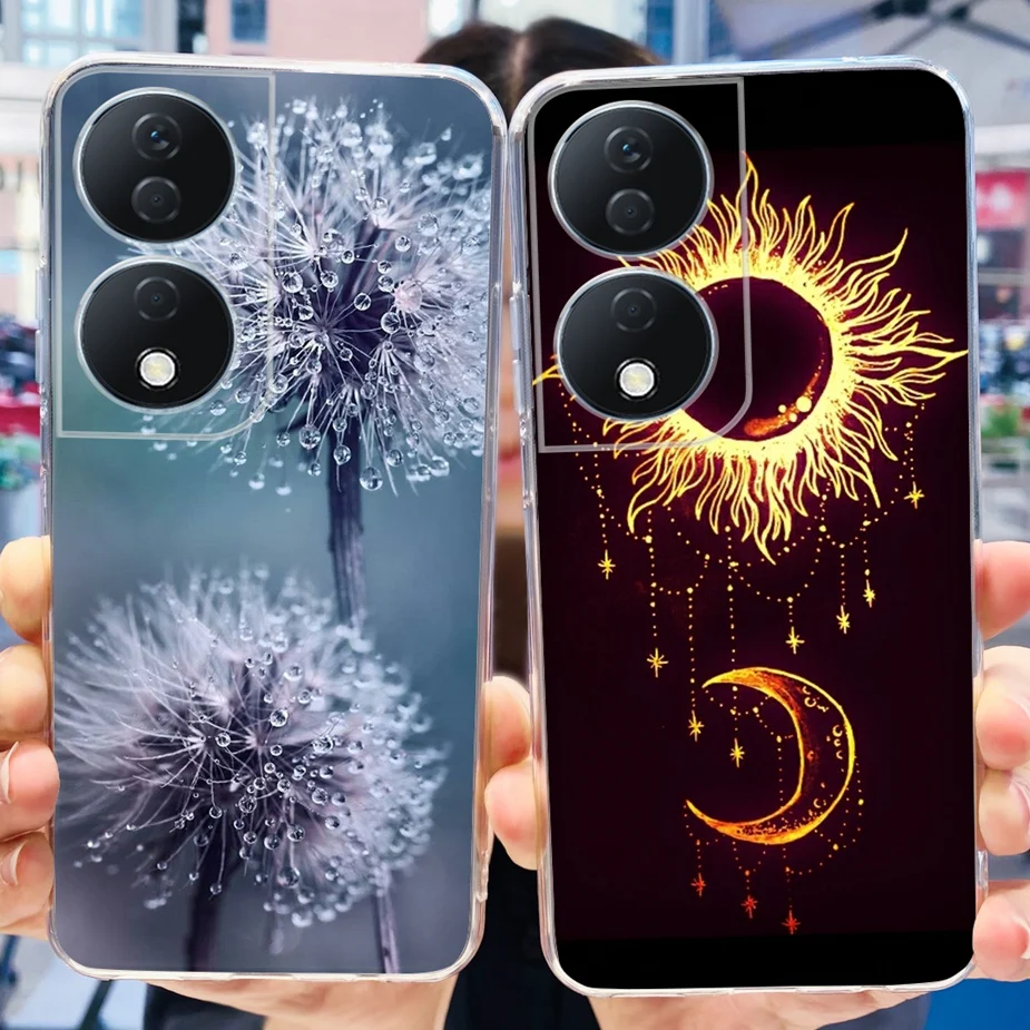 Funda de silicona transparente para Honor X7b, cubierta bonita pintada a la moda, para teléfono CLK-LX1, Fundas suaves para Honor X7b X 7b, Honor X7b - imagen 5