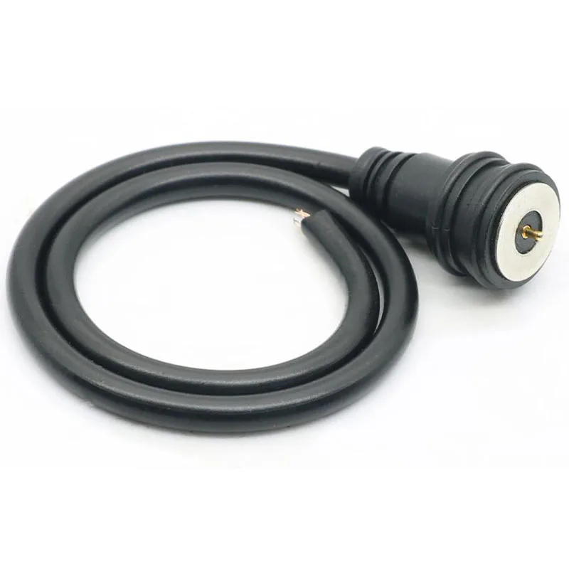 Cable conector magnético impermeable 2A, Terminal de 10mm, línea de carga de energía, conectores circulares macho y hembra de adsorción automática - imagen 5
