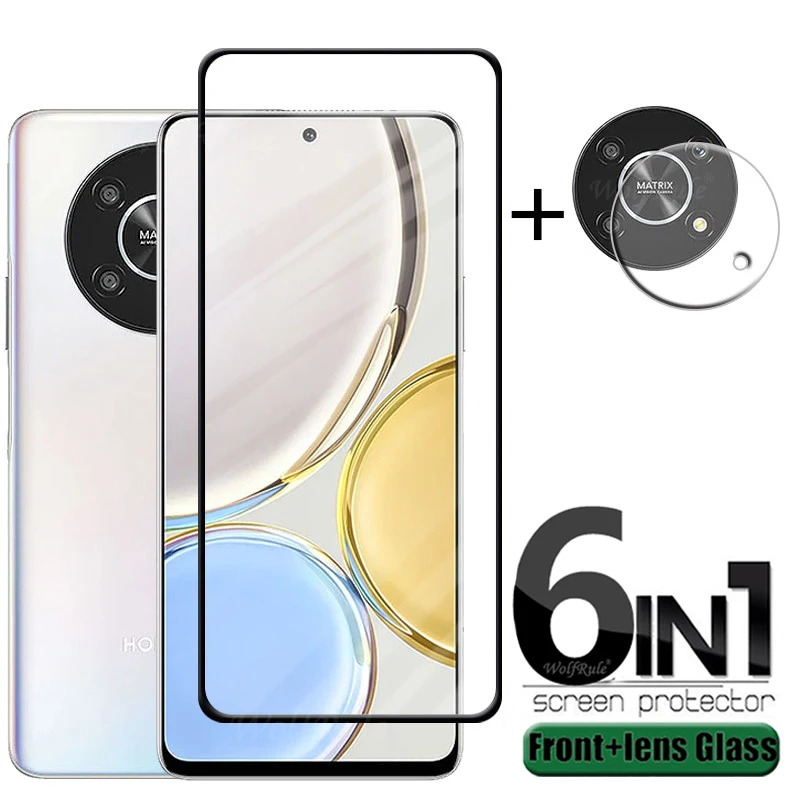 Vidrio 6 en 1 para Honor Magic 4 Lite 5G para Honor Magic 4 Lite, Protector de pantalla de cristal 9H para Huawei Honor Magic 4 Lite, cristal de lente - imagen 2