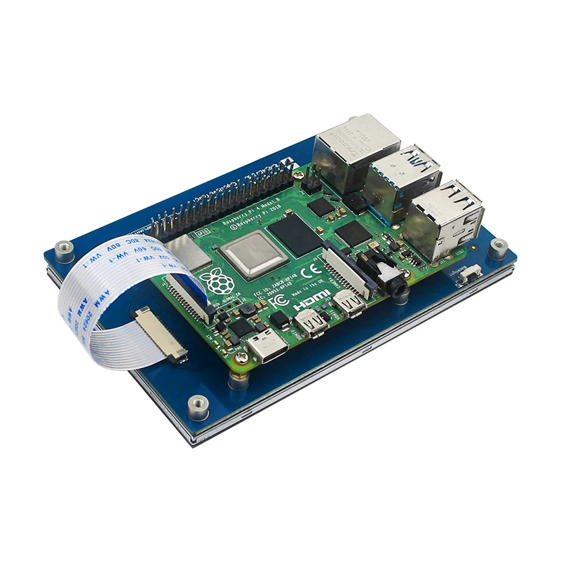 Raspberry Pi Pantalla táctil DSI de 5/7 pulgadas Pantalla IPS de 800x480 con soporte Interfaz DSI MIPi Ajuste completo para Raspberry Pi 5/4/3 - imagen 4