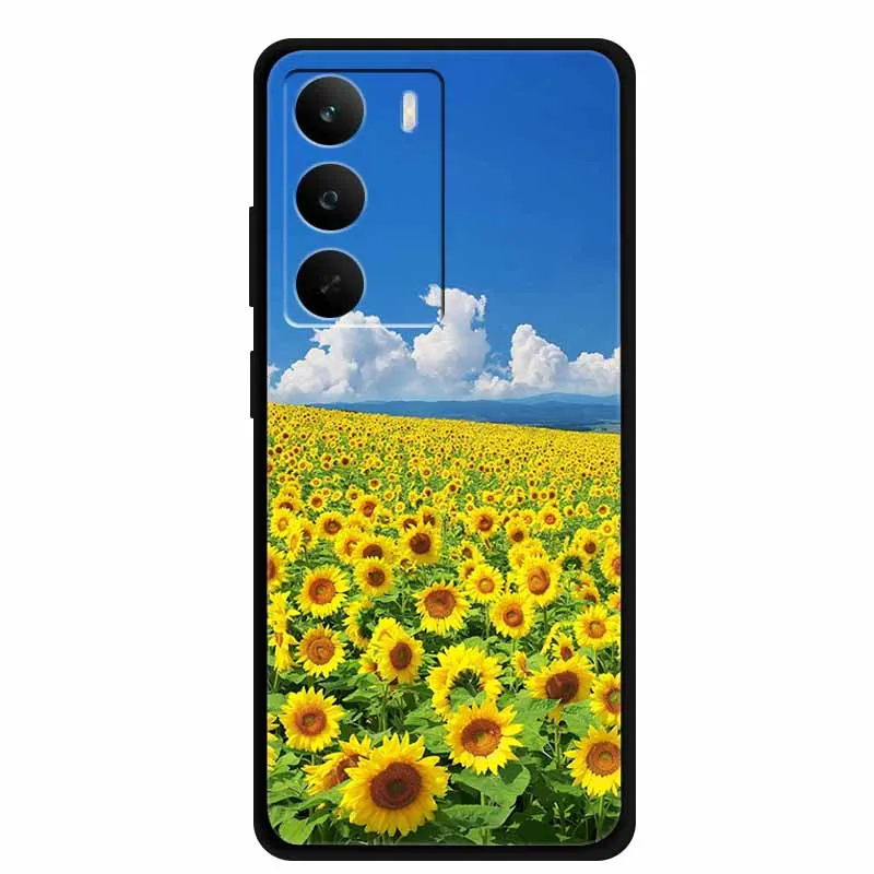 Funda para Realme C71 4G, Funda suave de silicona TPU para teléfono Realme C 71 RealmeC71, Funda protectora a prueba de golpes, carcasa de flores - imagen 3