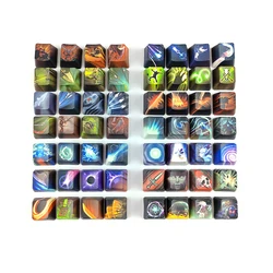 1 Juego de tapas de teclas PBT de 5 lados para teclado mecánico Cherry OEM XDA perfil Keycap para Dota 2 todos los heros se pueden hacer