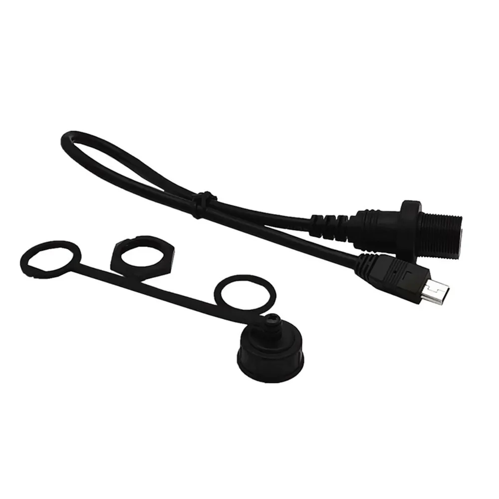 Mini Cable impermeable USB 2,0 IP67, Mini USB 5 pines IP 67 macho a hembra montaje en Panel cable de extensión de conector a prueba de agua 30cm - imagen 4