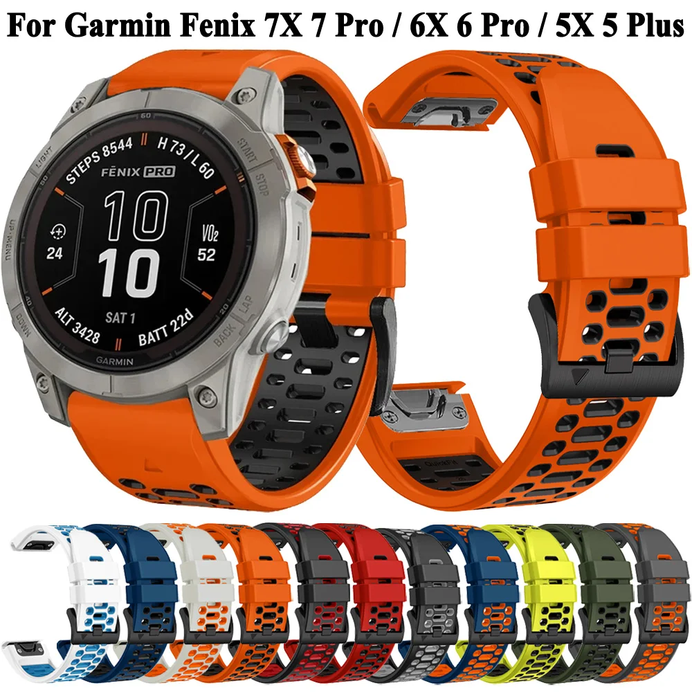 26mm/22mm Quickfit Compatible con correa de reloj Garmin Fenix 8 7X 7 6X 6 pro 5X plus 955 965 Enduro Epix pro Gen 2 pulsera