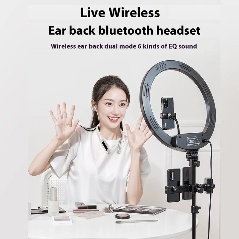 TOURACE BT125 auriculares inalámbricos Bluetooth en vivo TWS Bass In Ear banda magnética para el cuello deportes correr auriculares con cancelación de ruido - imagen 3