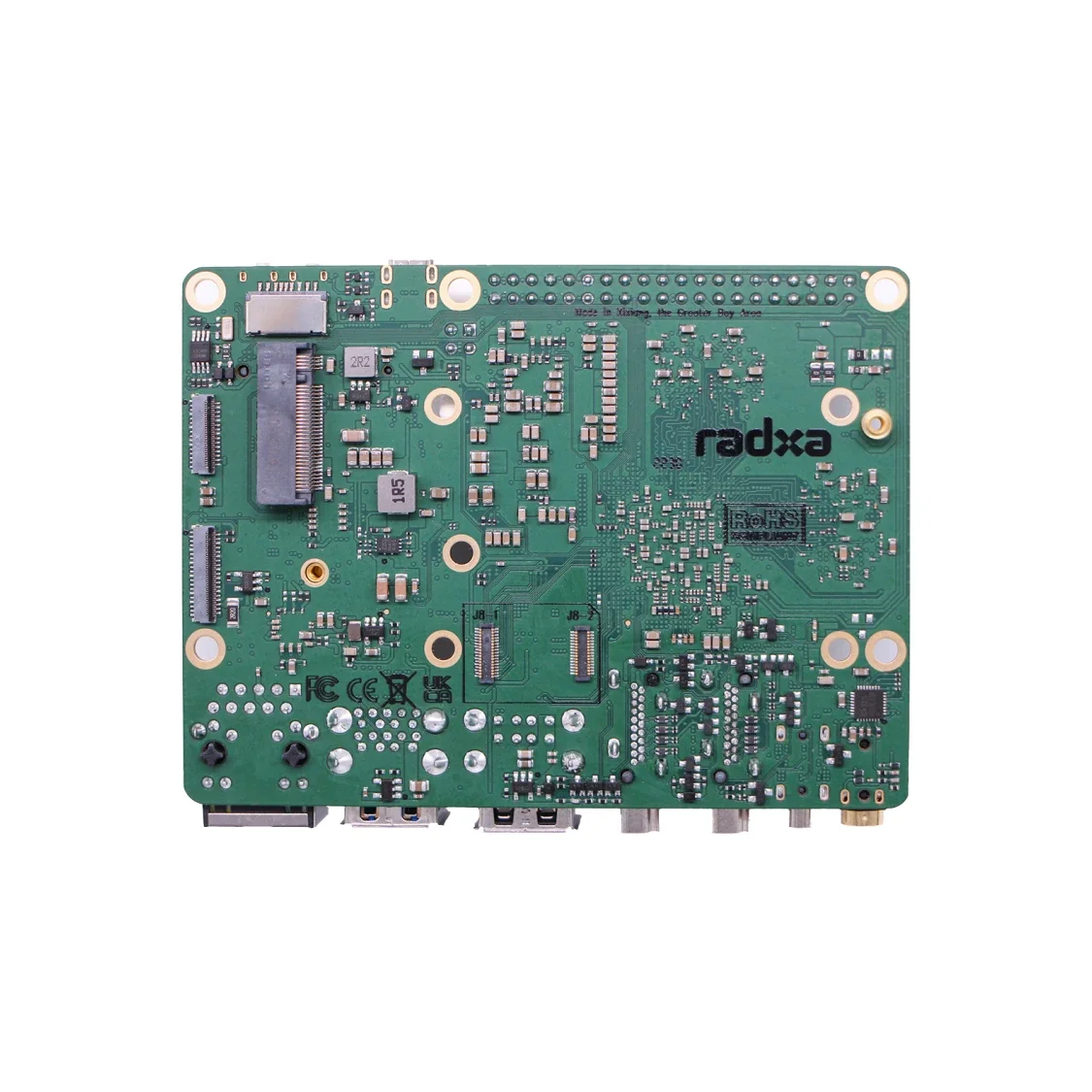 Radxa ROCK 5B RK3588 Rockchip CPU SBC de 8 núcleos, salida HDMI 8K, conector de tecla M.2 M con PCIe 3.0, opción de 4/8/16/32GB, placa única - imagen 3
