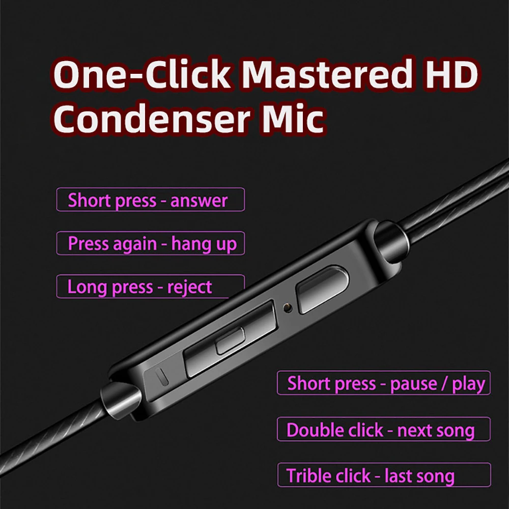 AK6 auriculares intrauditivos 6 Unidad de controlador dinámico auriculares con micrófono estéreo deportes HIFI Subwoofer auriculares Monitor auriculares - imagen 5