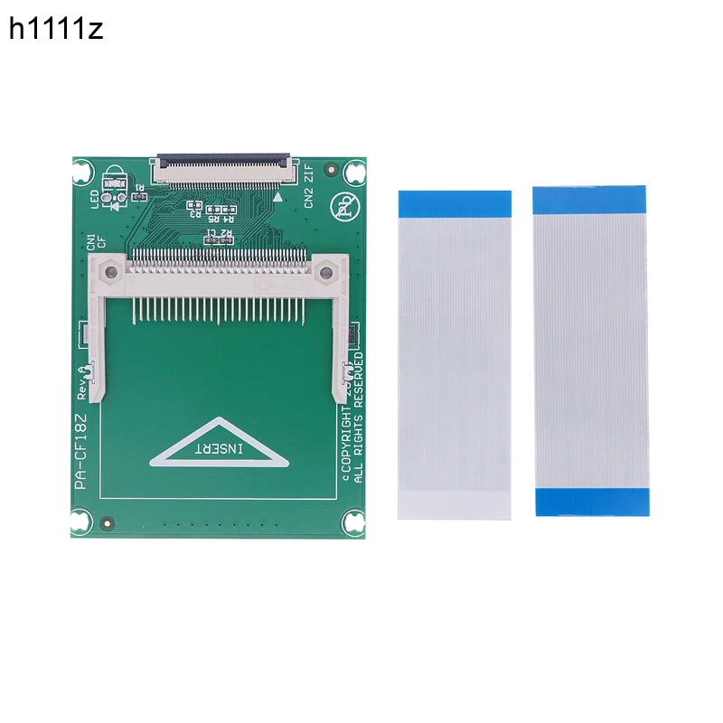 Convertidor elevador CF a CE/ZIF de 40 pines con 2 cables CF, adaptador de tarjeta de memoria Flash compacto para accesorio de juego de disco duro portátil de 1,8 pulgadas