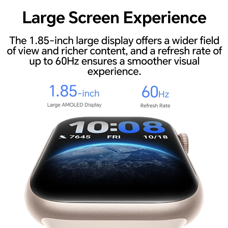 Versión Global HONOR Watch 5 Smartwatch Seguimiento GPS preciso Escaneo rápido de salud Pantalla grande de 1,85 pulgadas Batería de larga duración de hasta 15 días Compatible con GPS IP68 - imagen 4