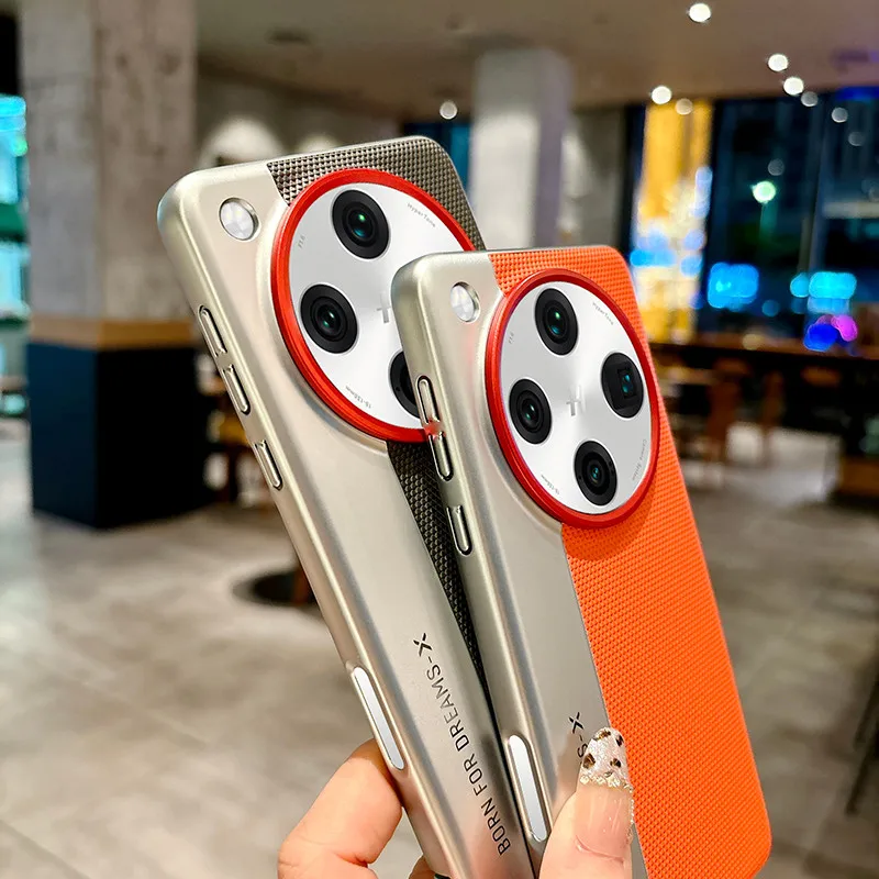 Para OPPO Find X8s, X8 Ultra funda ELVEV patrón triangular cuero PU liso protección de lente de PC dura cubierta trasera de teléfono - imagen 2