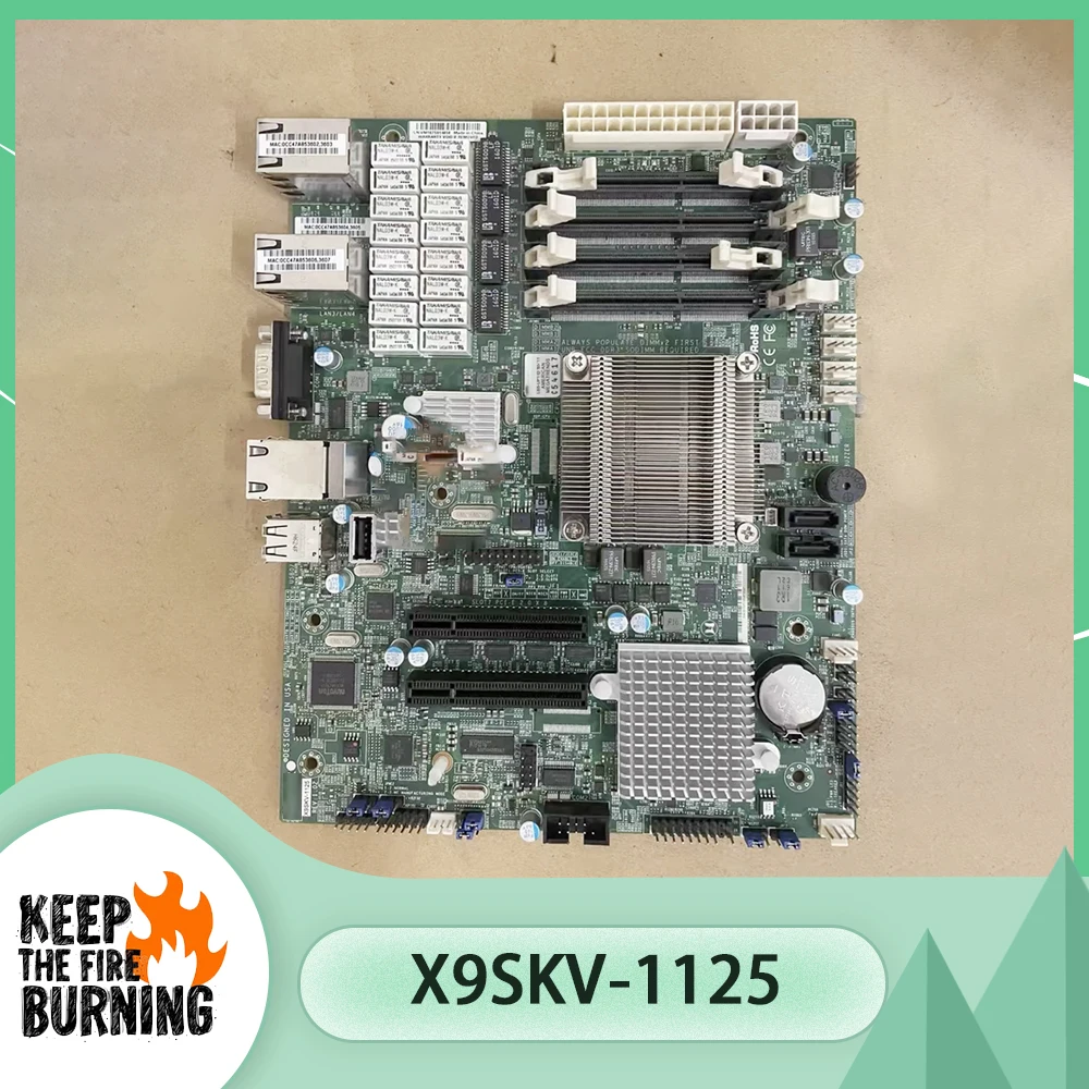 Placa base del servidor X9SKV-1125 integrada con procesador E3-1125C