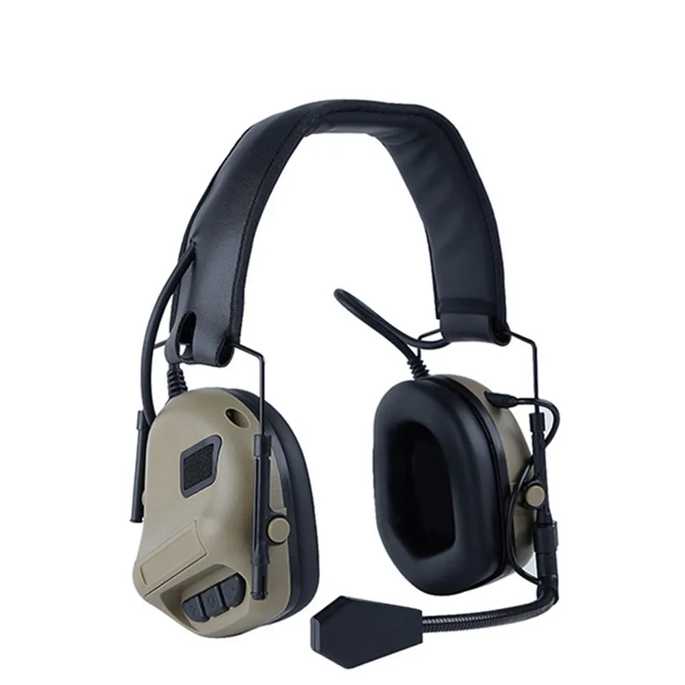 Auriculares tácticos auriculares militares orejeras de tiro auriculares caza Protector auditivo orejera protectora uso con PTT - imagen 2