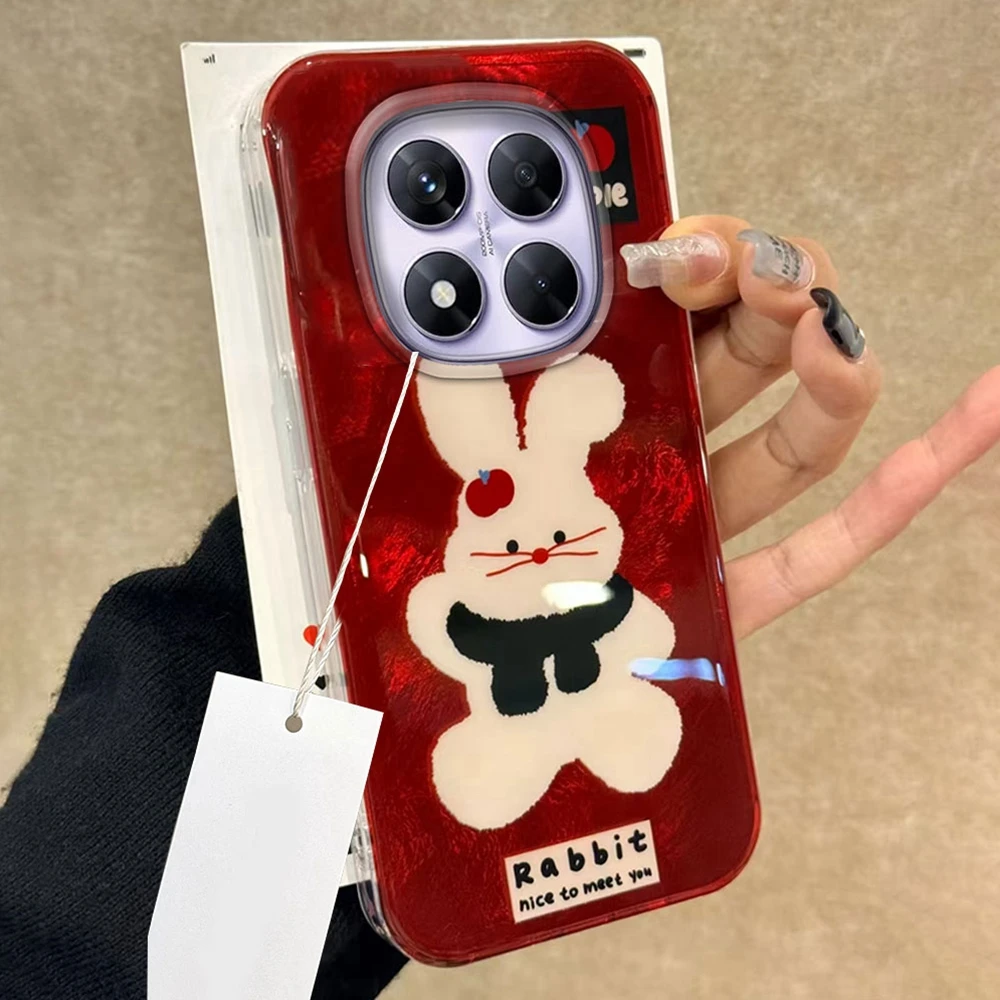 Funda de teléfono con patrón de vórtice de conejo Kawaii para Xiaomi Redmi Note 15 14 13 12 11 11S 10 10S 9 Pro 9A 13C 14C A3 A3X 9C A1 A2 - imagen 2