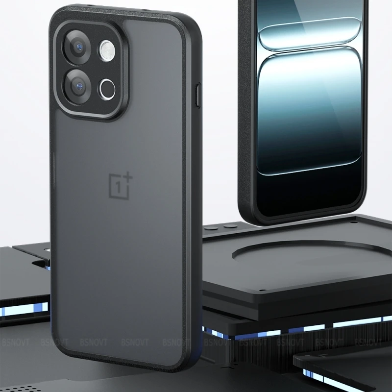 Para Oneplus 13T funda Oneplus 13T Capas a prueba de golpes lente protectora mate esmerilado transparente Fundas Oneplus 13T Oneplus13T