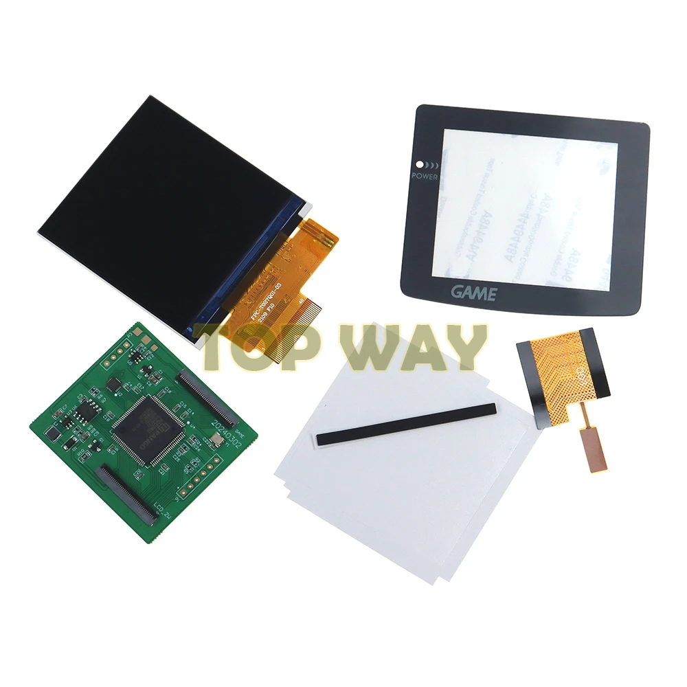 1set For Nintend GBC 2.6 " IPS High Brightness LCD Screen Panel Kit For Gameboy Color V4.0 Backlight Logo - imagen 3