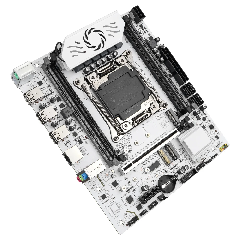 Juego de placa base para juegos SOYO X99 con CPU Intel Xeon E5 2630 V4 y DDR4 de doble canal 8G * 1 2133MHz ECC RAM M.2 para ordenador Combo - imagen 3