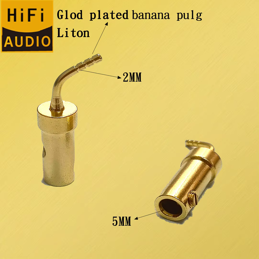 Liton Conectores Banana 4mm - Para Altavoces HiFi