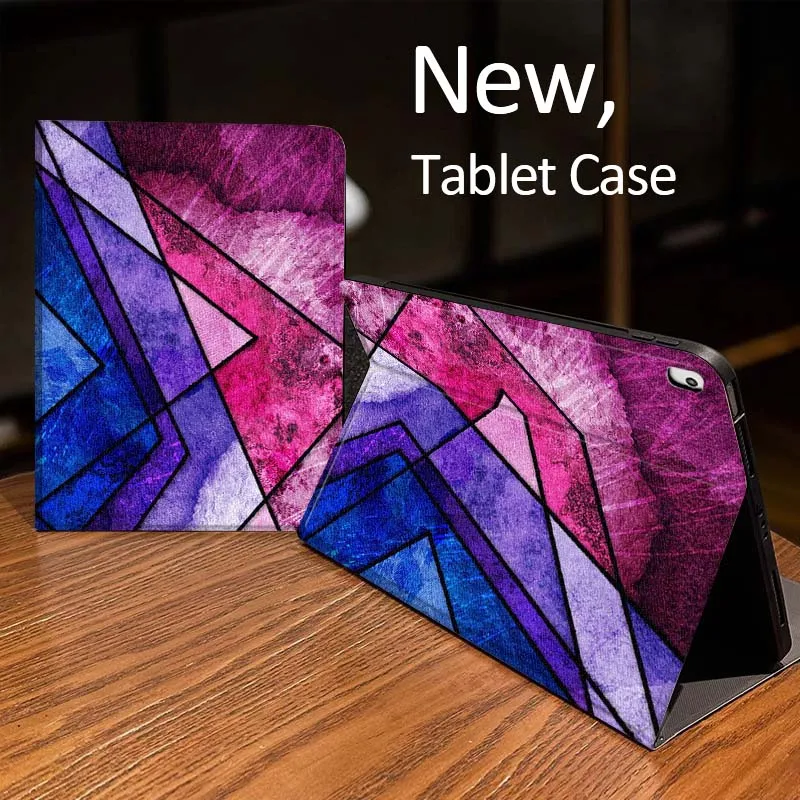 Funda para tableta con diseño geométrico colorido y creativo para iPad Pro Air Mini 1, 2, 3, 4, 5, 6, 7, 7, 8, 9, 30, 40,6, 11, 30,2, 9,7, 10,5, 10,9, 11 12,9 - imagen 3