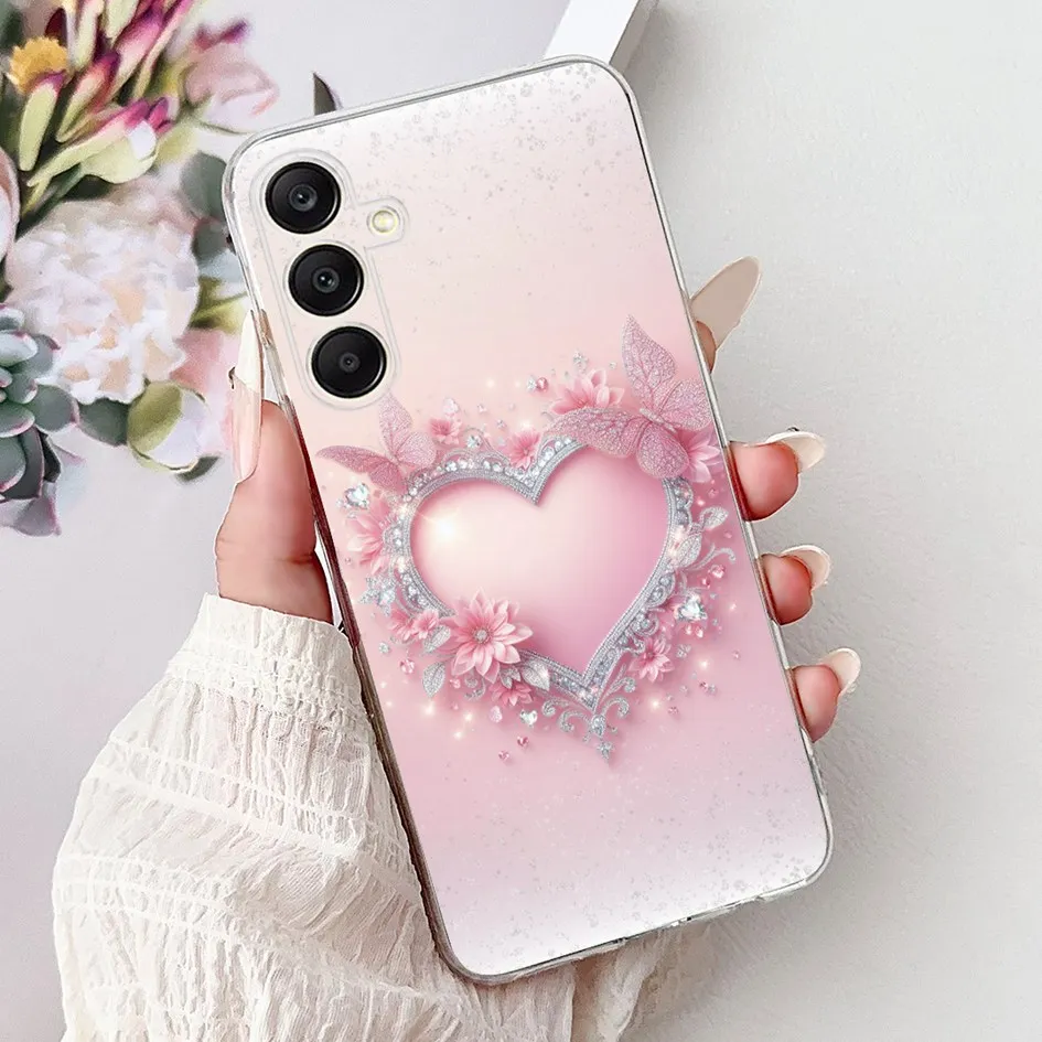 Para Samsung Galaxy A55 A35 5G funda SM-A556B SM-A356B funda de silicona Popular mariposa suave parachoques para Samsung A15 A25 A 25 Coque - imagen 5