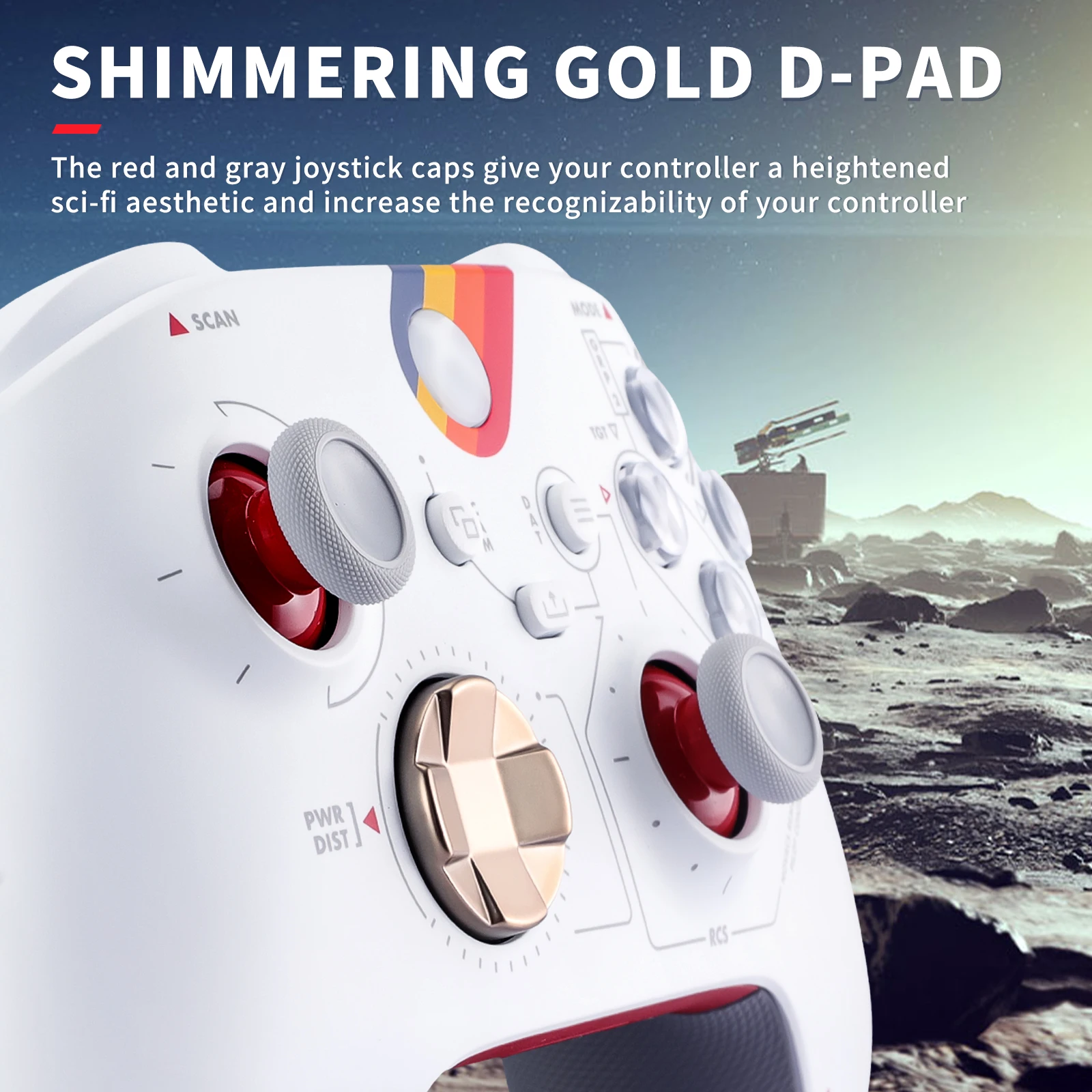 Mando de repuesto para Xbox Series S X Edition, Joysticks ABXY d-pad, botones para ver/compartir/Menú, 11 unidades por juego - imagen 4