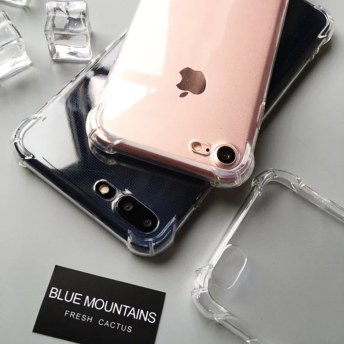 Funda transparente de TPU suave para iphone 5 5s 6s 6 7 8 Plus X XR XS 11 12 13 14 Pro Max SE 2020 funda protectora transparente antigolpes a prueba de caídas - imagen 3