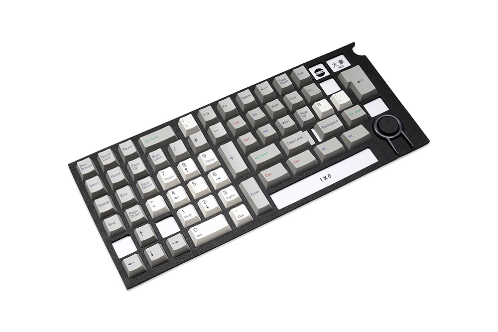 Keycaps Doble Shot Vintage Blanco Gris – Taihao OEM Cubic - imagen 5
