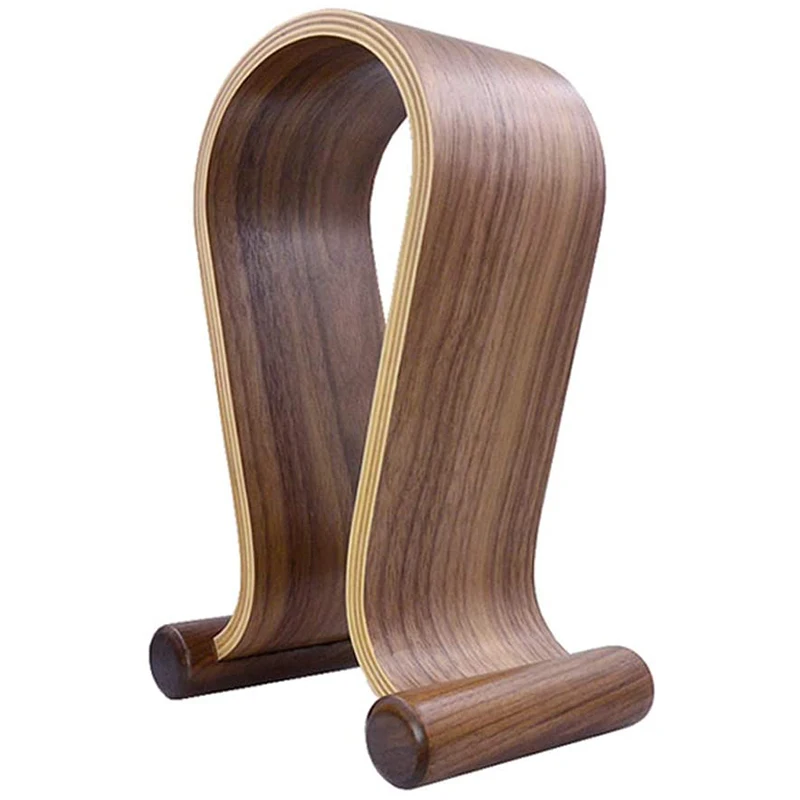 Soporte de madera para auriculares, soporte Universal para colgar auriculares para juegos y auriculares de estudio de DJ, estante para auriculares de escritorio