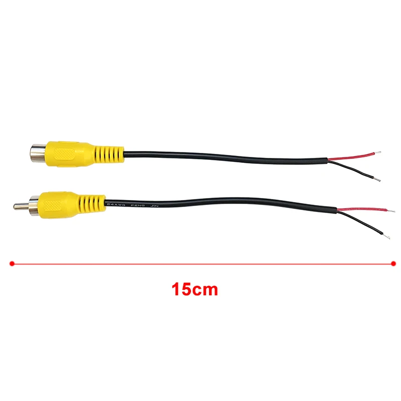 1/2/5 Uds conector RCA macho a hembra adaptador de Cable de extensión de Audio y vídeo, conector RCA macho/hembra de 2 pines Cable AV Cable de reparación DIY - imagen 3