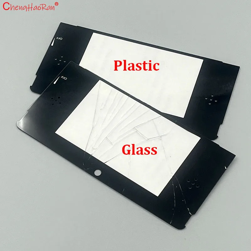 Lente de cubierta de cristal o plástico para pantalla superior, adhesivo fuerte para accesorios de consola de juegos LCD frontal NS 3DS, 1 ud. - imagen 3