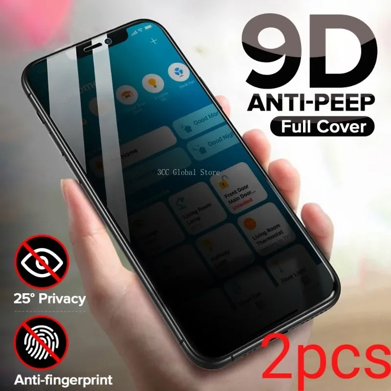 2 uds Protector de pantalla de privacidad para Huawei Mate 20 Lite Honor X8 50 8X 9X 10i 10 Lite 20 8S Nova 5T 7i 7 SE 3i 3 vidrio antiespía - imagen 2