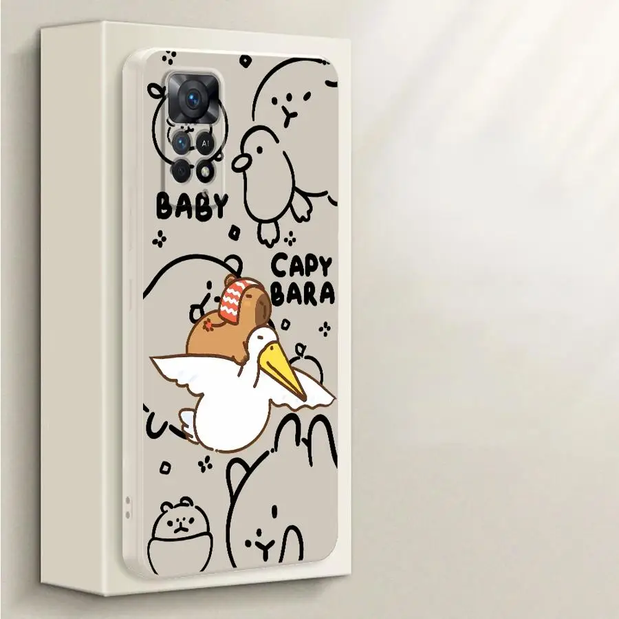 Funda de teléfono con dibujos de pareja de ganso para Samsung Galaxy A35 A16 A51 A36 A26 A15 A11 A12 A22 A52 A34 A13 A14 A24 funda blanda - imagen 3