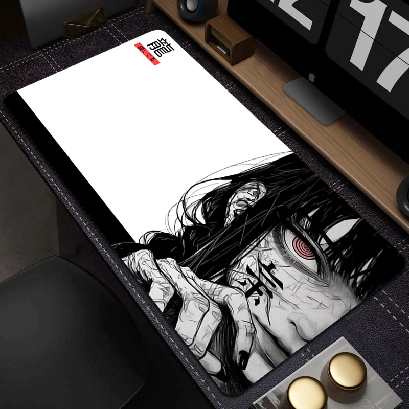 Alfombrilla de ratón Art Makima Comic en blanco y negro, accesorios de ordenador para Gamer de chica oscura, teclado de amor de carácter chino, alfombrillas de escritorio para ordenador portátil - imagen 2