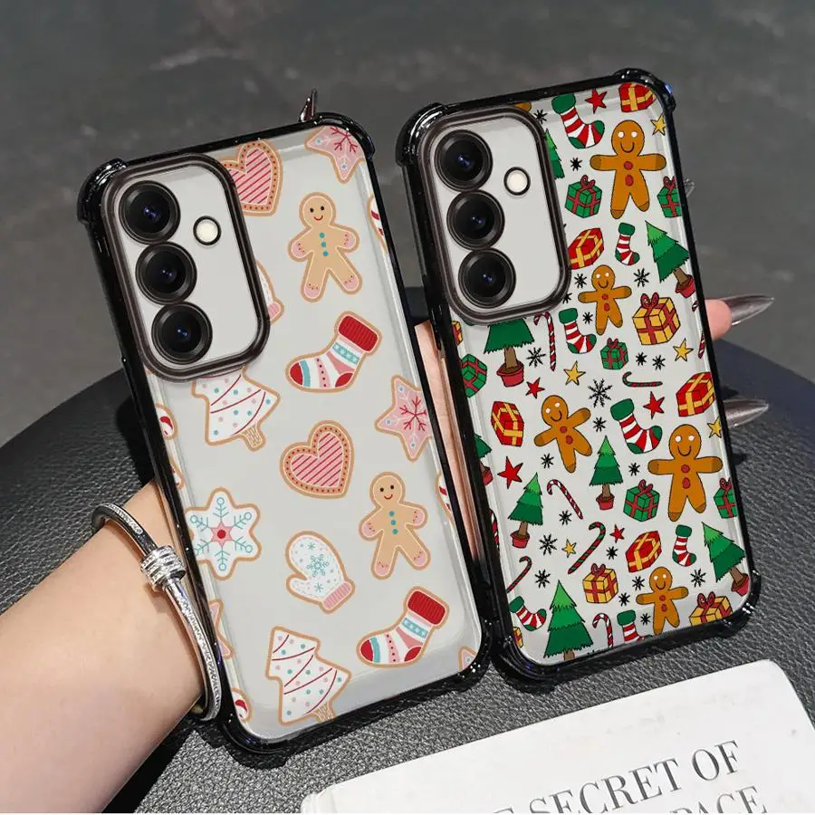 Funda de teléfono para Samsung Galaxy A13 A15 A24 A26 A52 A17 A25 A16 A33 A35 A36 A21s, funda suave, bonito elemento navideño creativo - imagen 3
