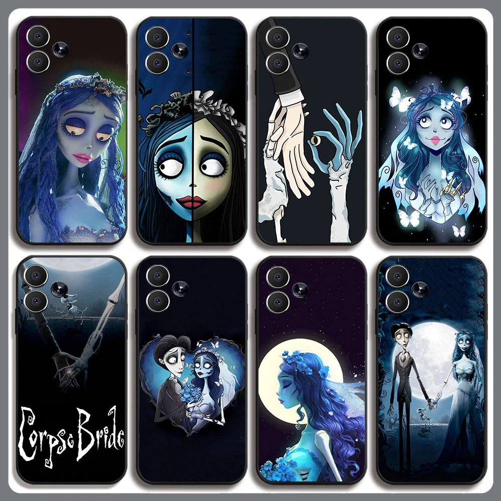 BD-20 Funda negra Corpse Bride para Xiaomi Redmi Note 12 12S POCO F5 F6 M6 Pro Plus