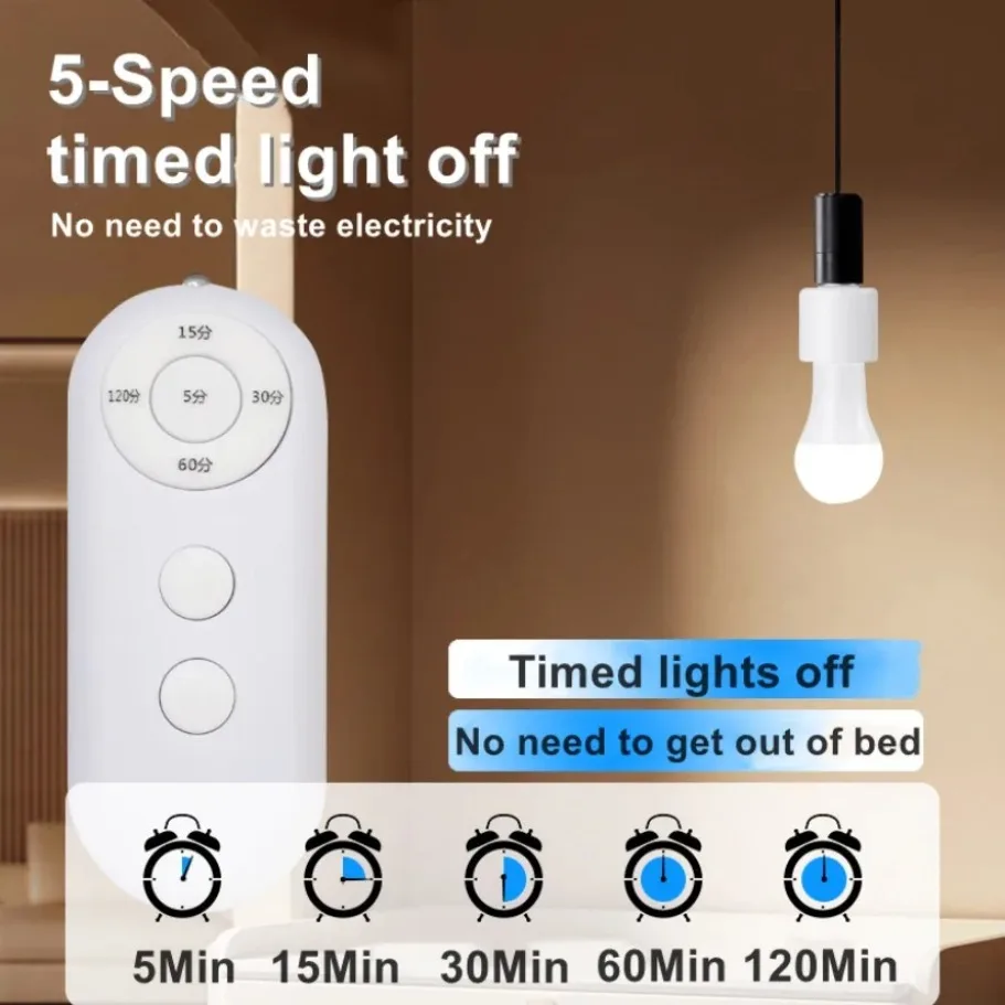 Mehrere Steuerungen E27 Drahtlose Fernbedienung Smart Timer Schalter Lampe Halter 110V 220V Multi Licht Timer Schalter für Zimmer Schlafzimmer - imagen 3