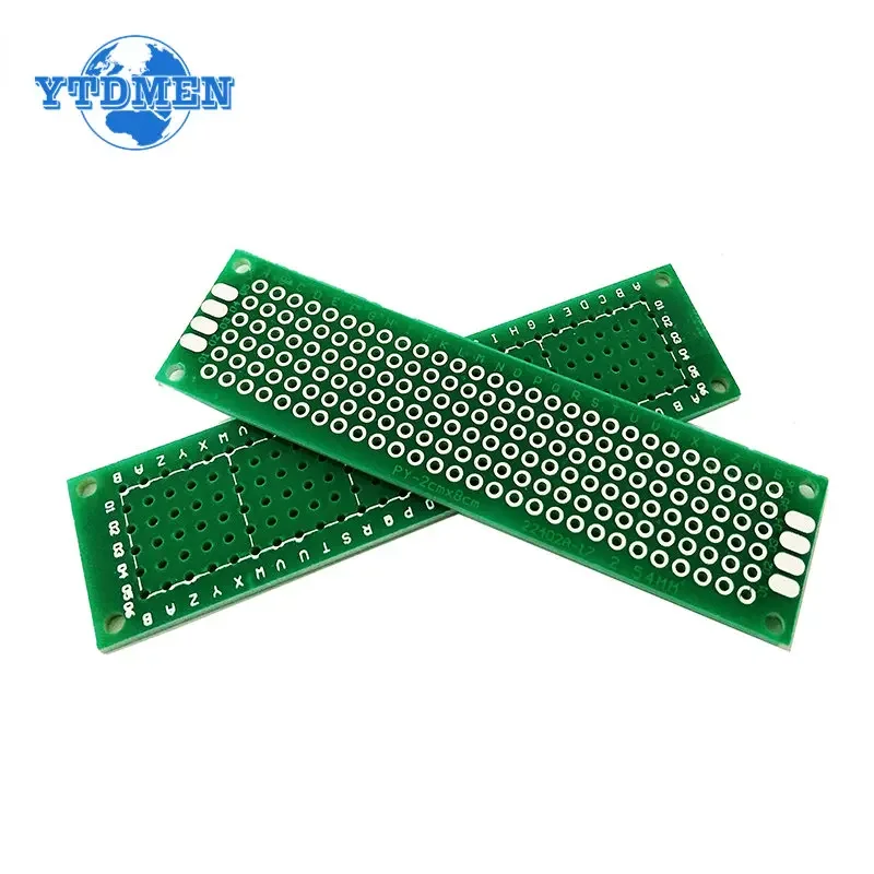 10 Uds prototipo de placa PCB prototipo de un solo lado verde 2x8CM 4x6CM 5x7CM 6x8CM 7x9CM 8x12CM placa de pruebas Universal Diy - imagen 3