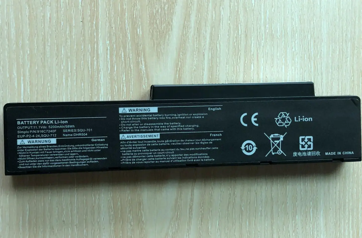 SeagullStar batería del ordenador portátil para BenQ Packard Bell SQU-701 SQU-712 SQU-714 EUP-PE1-4-22 EUP-P2-4-24 Q41 R43E 916C5810F 916C7170F - imagen 3