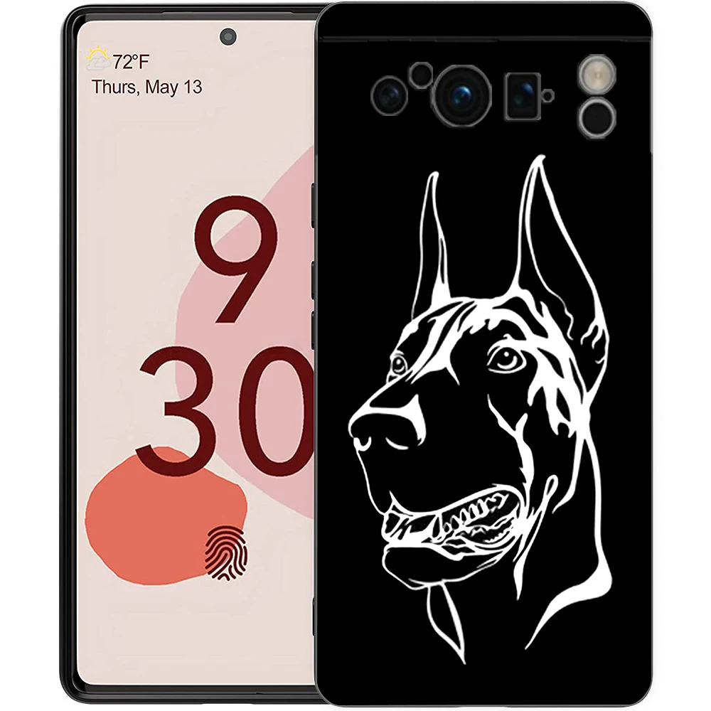 Pit Bull Lovely Pet Dog Pitbull Phone Case para Google Pixel 8 A 7 6 Pro Soft Shell para Pixel 6A Silicone Shockproof Black Cover - imagen 3