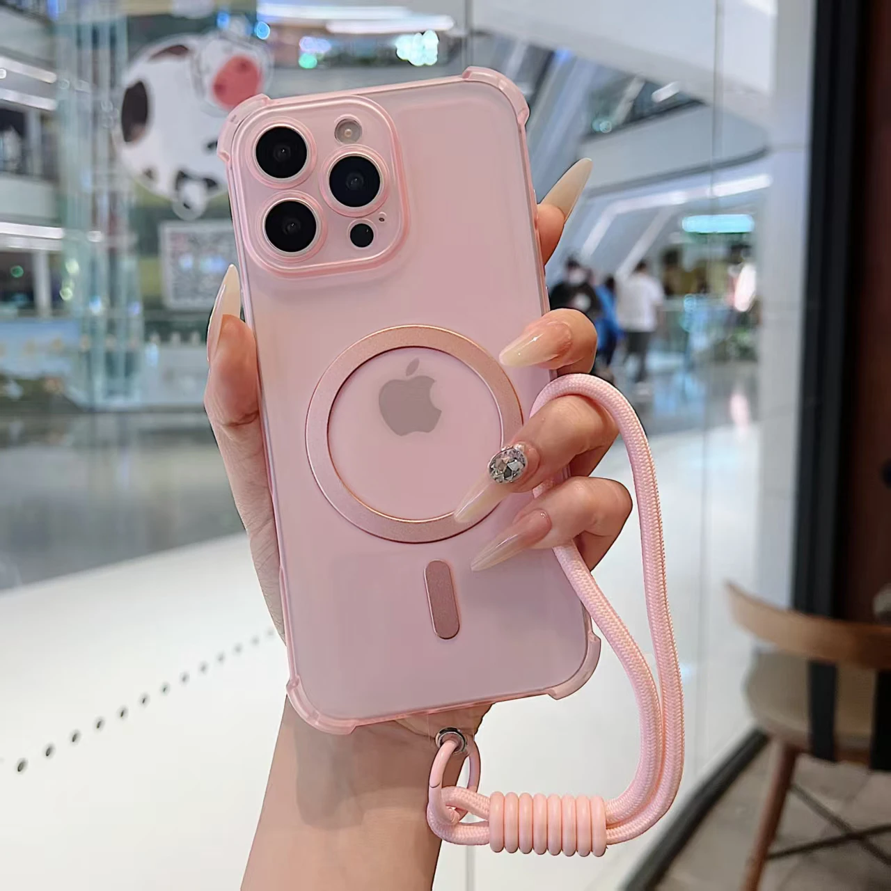 Funda de teléfono con correa magnética para muñeca, funda trasera de silicona suave a prueba de golpes para INFINIX Note 50 Pro Plus 50S 50X Note 40 Note 30 - imagen 5